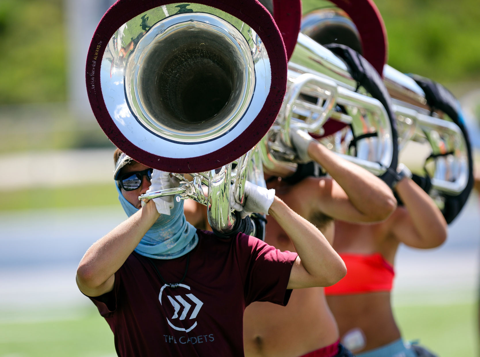 Cadets practicing at Mines